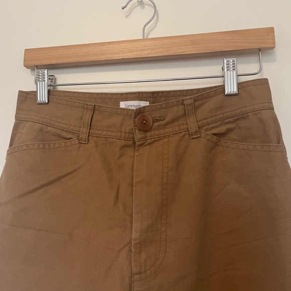 Aritzia Community Wide Leg Cropped Pants - Picture 3 of 3